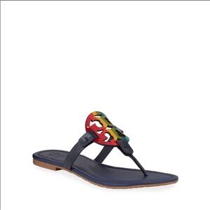 Tory Burch Red and Yellow Sandals Vibrant Style